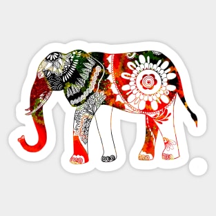 Rasta Elephant Love Sticker